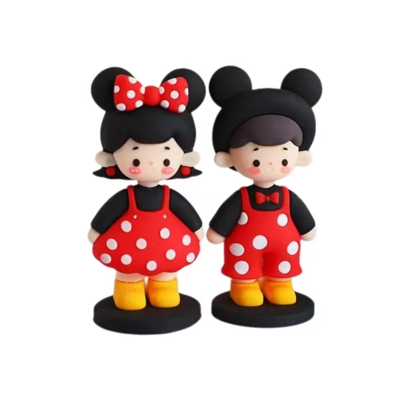 Send glue stickers micro-landscape production / car center console ornament / desk mini figures ornament stand action figure