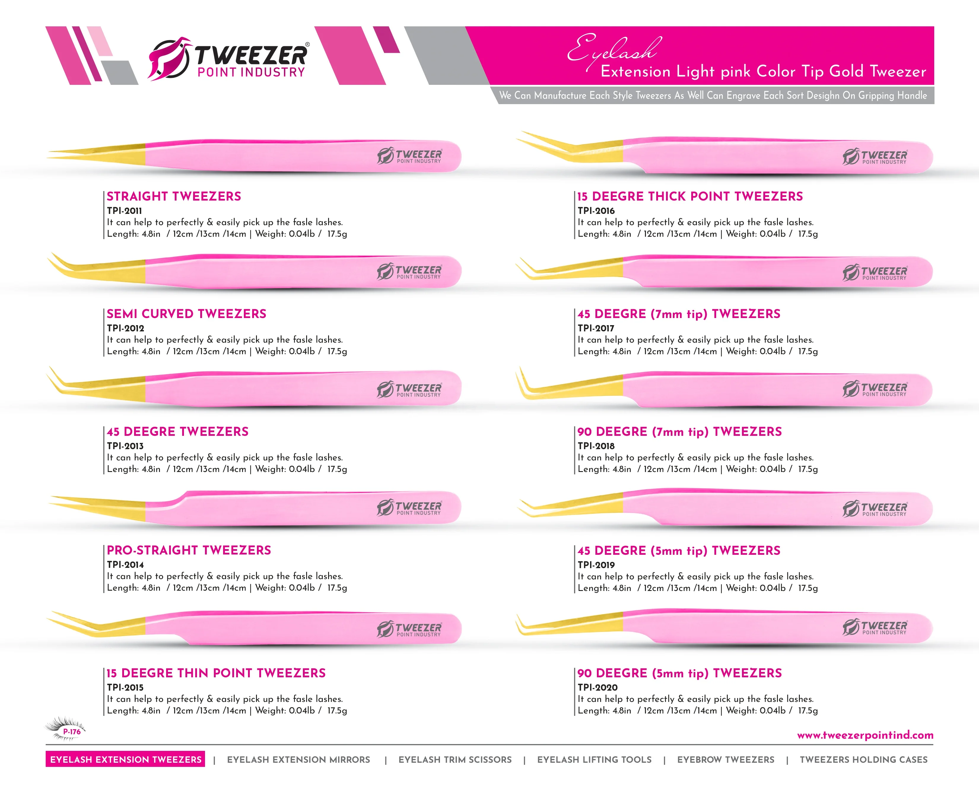 Multipurpose Custom Color Stainless Steel Best Price private label isolation volume eyelash tweezers