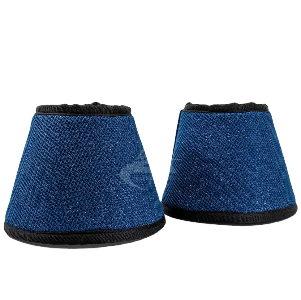 Horse Heel boot protection blue glitter Bell boot Horse new style Equestrian shoes