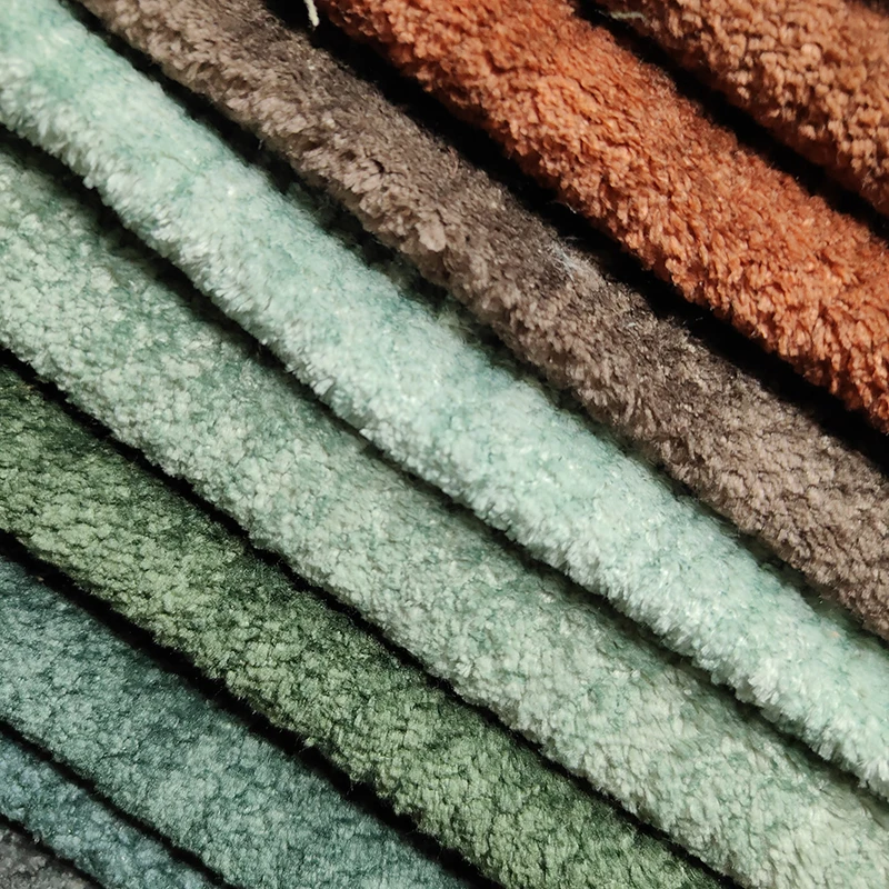 Free sample 2023 new design sofa fabric wholesale  manufacturer upholstery plush fabric home textile