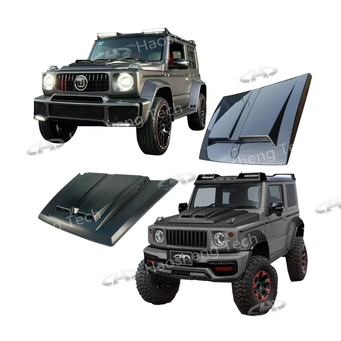 Bra-Bus Style High Quality Carbon Fiber Car Engine Hood Cover For Suzuki Jimny 2019-2024 JB74 JB64 XL