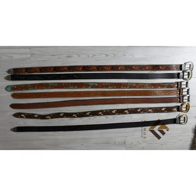 Wholesales men  leather belt black brown customized men leather belt