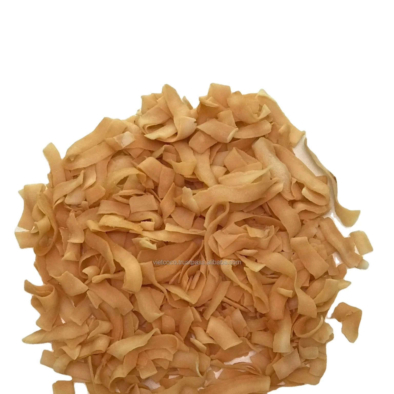 Premium Toasted coconut chips dried coconut dried fruits Global Standard Design Packing