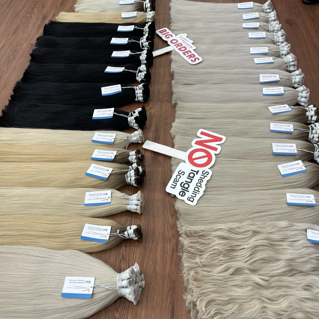 Wholeprice High Quality Bulk Hair Human Hair Hair Extension No Shedding No Tangles