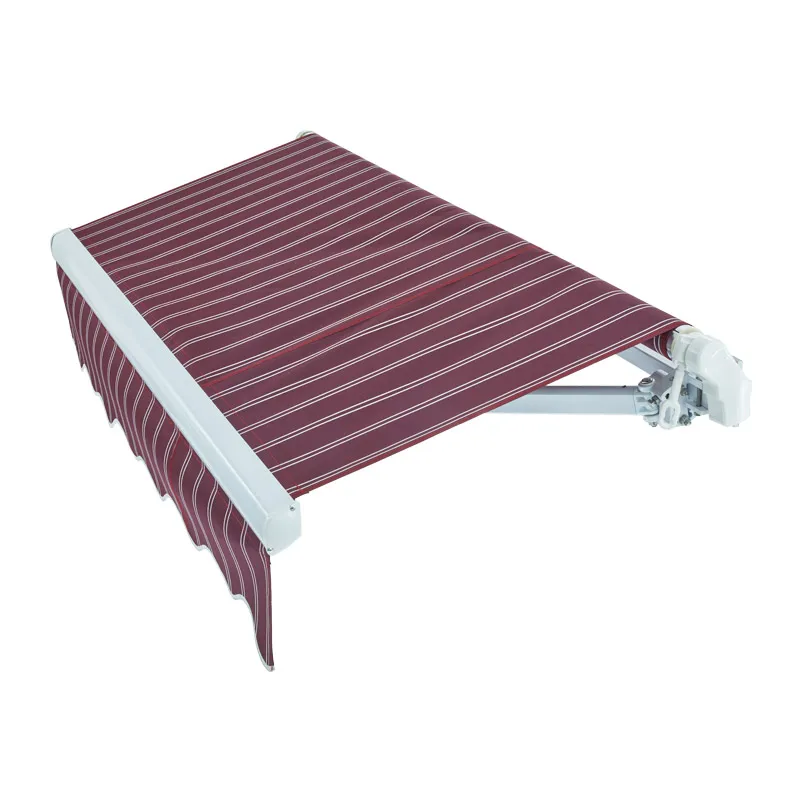 Manual Rain Shelter Cover Awning Aluminum Folding Arm Retractable Awnings  Outdoor