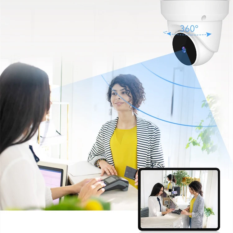 V380 Pro 5MP WiFi HD PTZ Camera Smart Home Security Network Camera Wireless IR Night Vision Mini Dome Cctv Camera