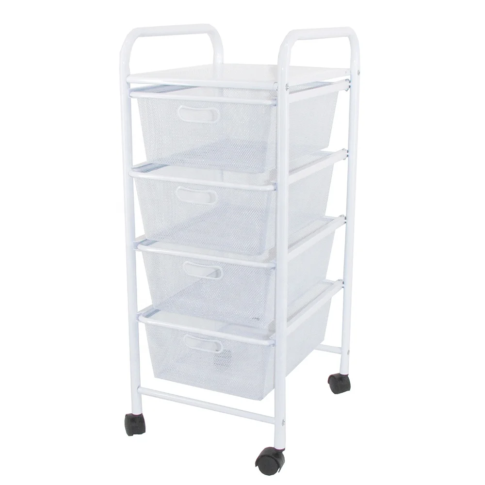 Good Price Made In Taiwan Easy Push 4 Layers Rolling Drawer Trolley For Export