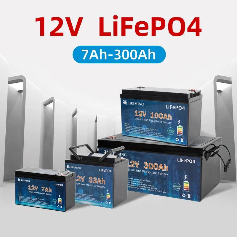 Factory Deep Cycle Customized Battery Lithium Ion Pack LiFePO4 48V 60V 72V 100Ah 200Ah 300Ah Electric Vehicle