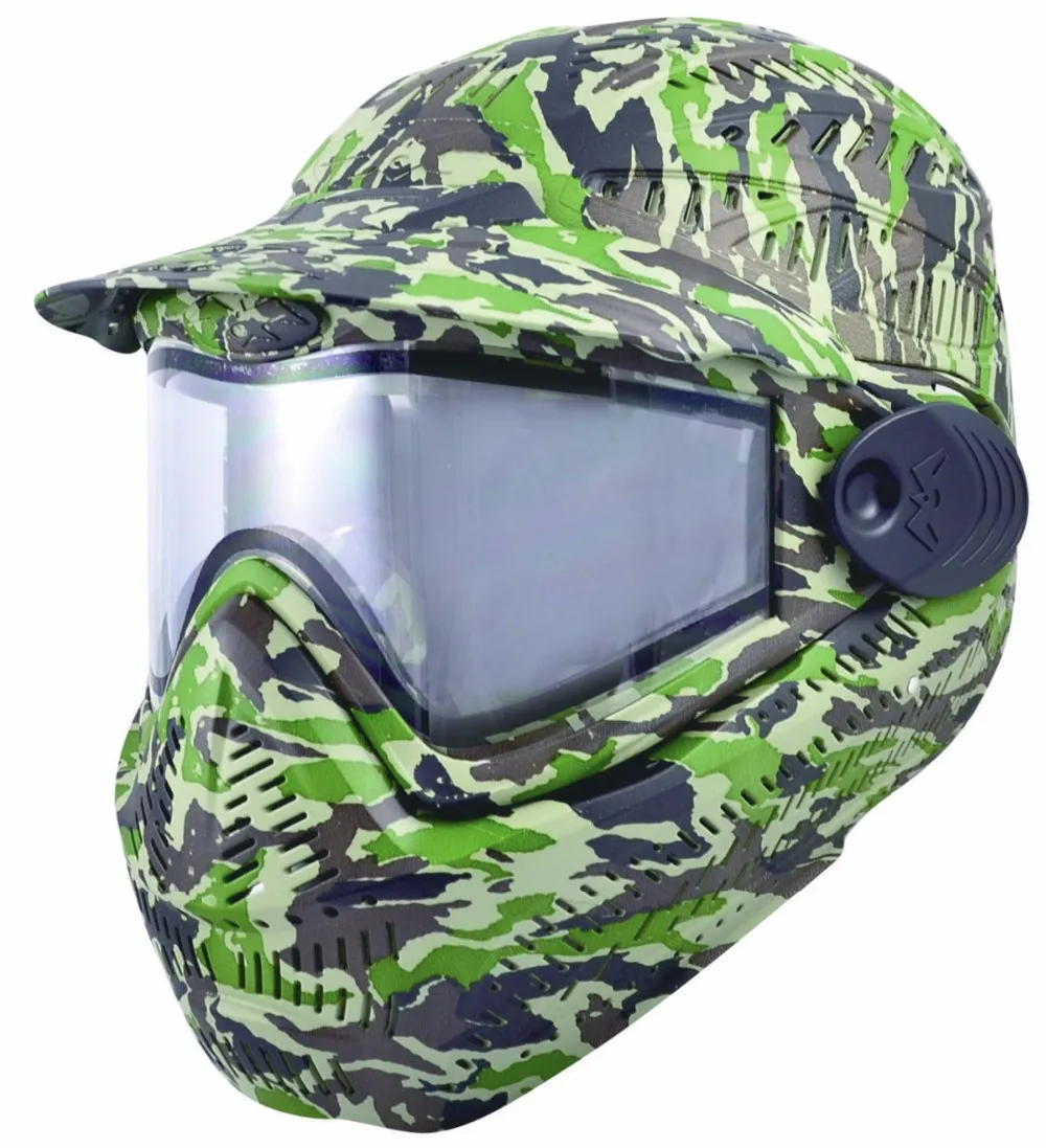 Borjye BJ59H HOT SALE full coverage blue streamline paintball with anti fog goggle photo