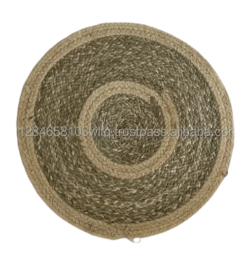 Decoration Plate Set 3 Pieces Seagrass High Quality Wall Decor - OEM ODM - Customized Accepted Diameter -Handmade Eco-friendly
