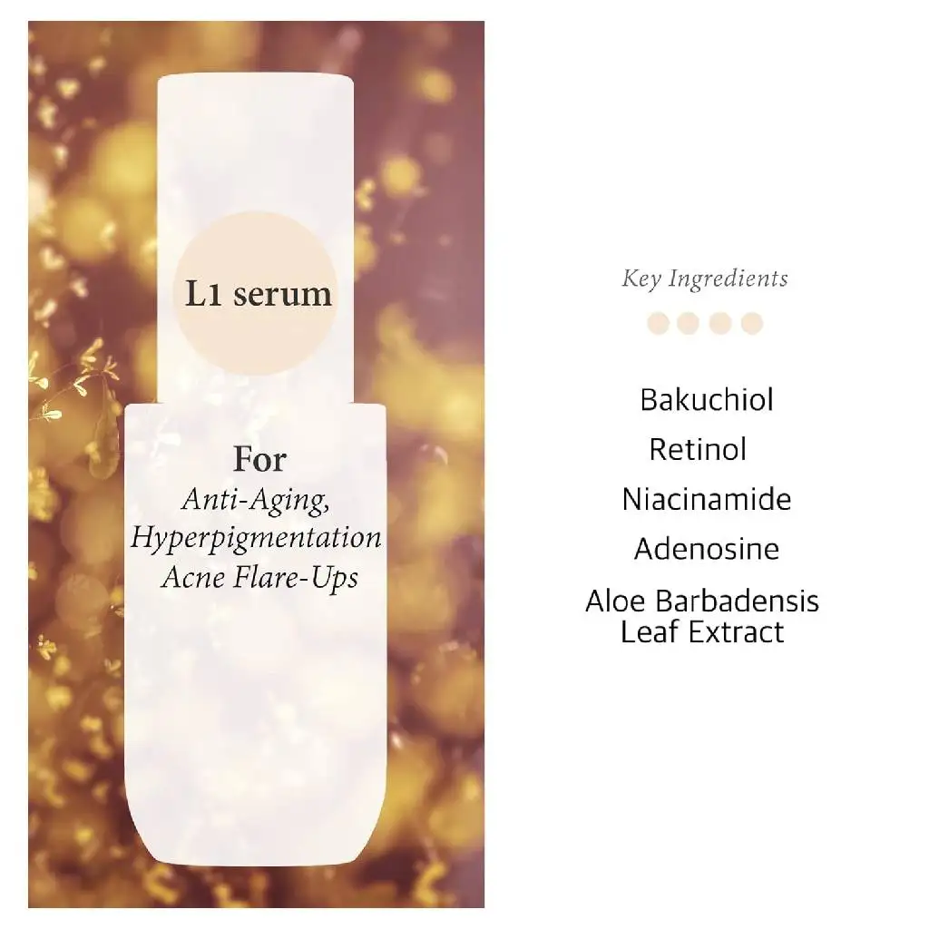 Cos De BAHA L1 Bakuchiol & Retinol Serum (L1) Anti-Aging dark spots Korea skincare for wholesale only
