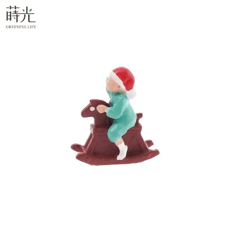 [2.9] Christmas Character Terrarium Miniature Dollhouse Accessories Figurines Made of Resin