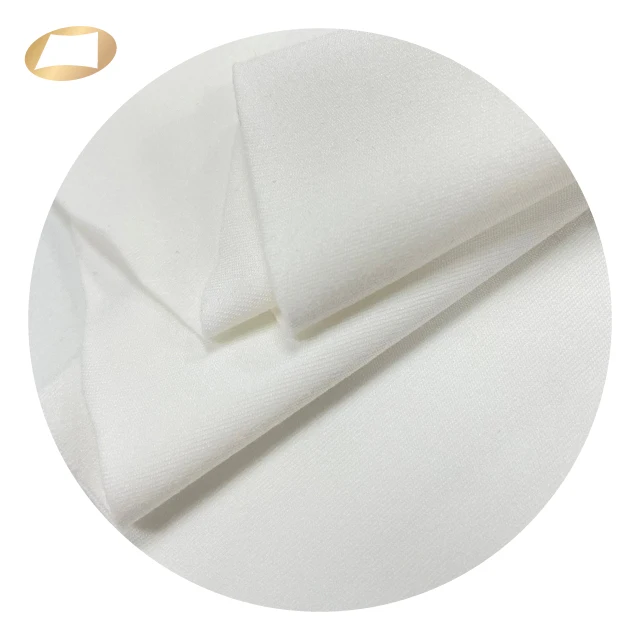 Smooth hand feel 89 nylon 11 spandex peach moss double jersey fabric