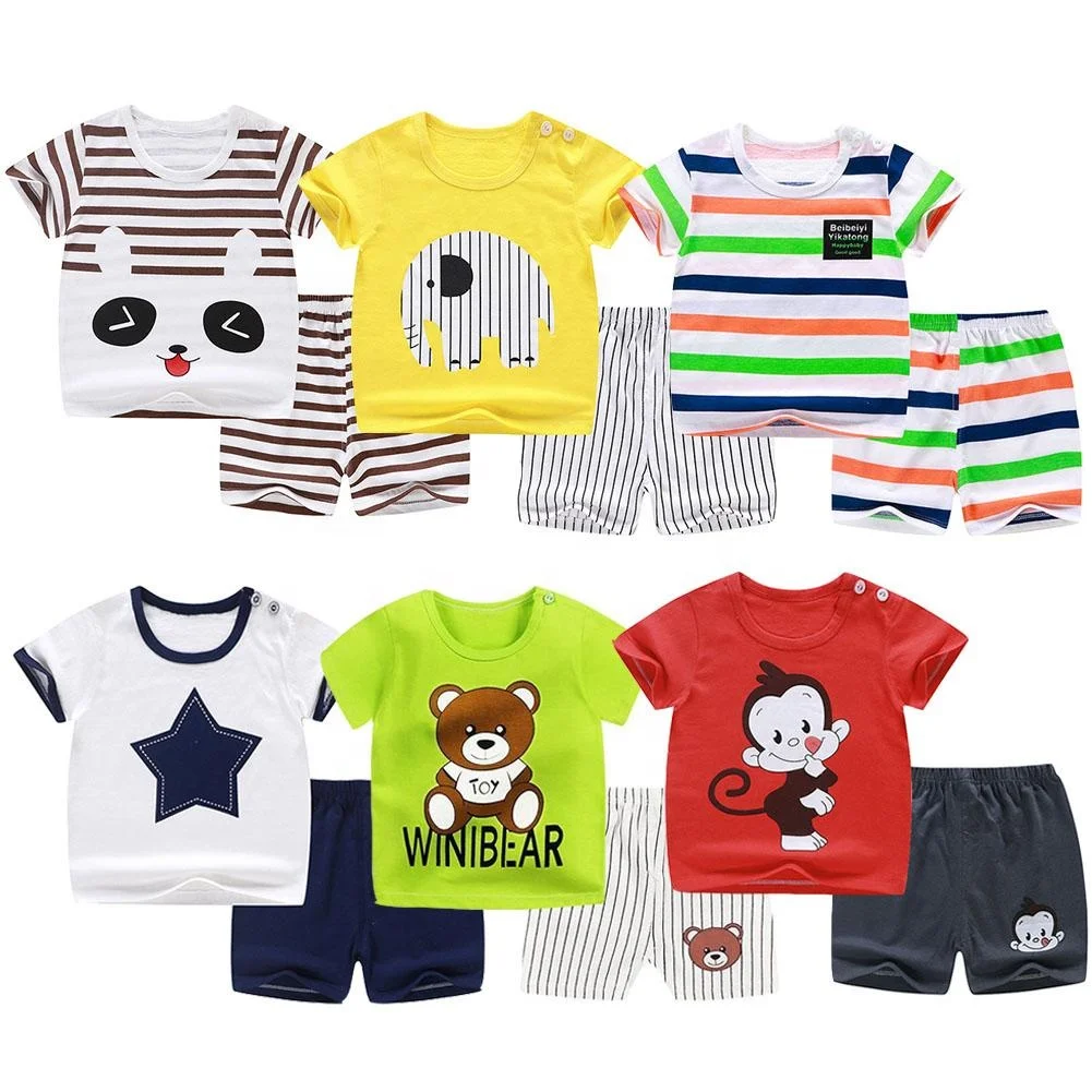 Organic Cotton Cute Design Digital Printed Baby Clothing Baby T-shirt Baby Clothes Custom OEM Service Short BD Unisex Corduroy