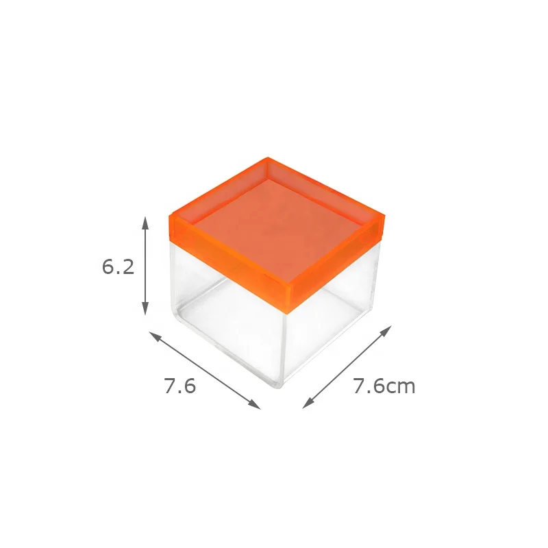 Clear Plastic Box Acrylic Square Neon Acrylic Display With Lid Multifunction