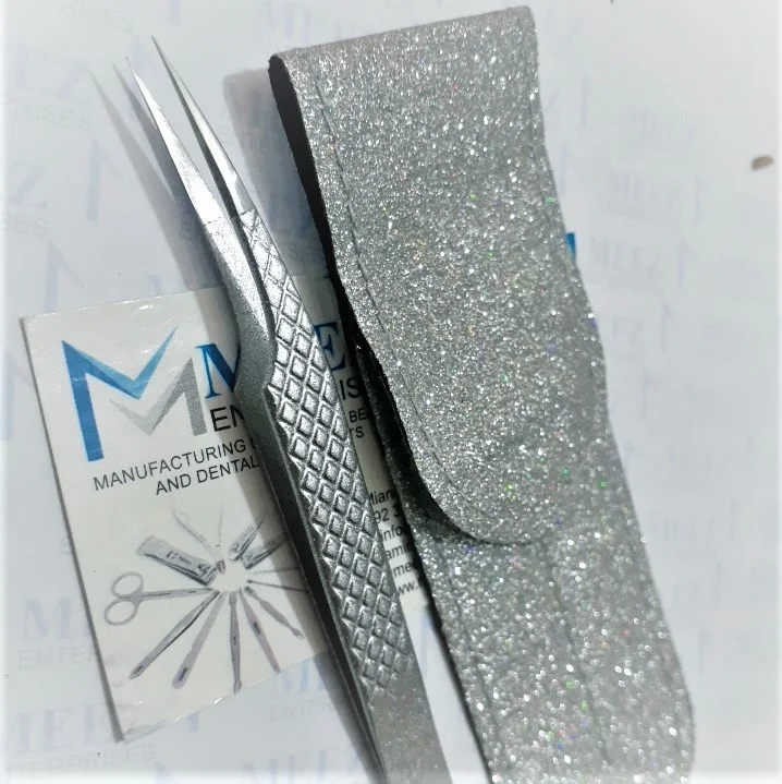 Premium Quality Stainless Steel Isolation Eyelash Extension Tweezers OEM Accepted Beauty Instruments