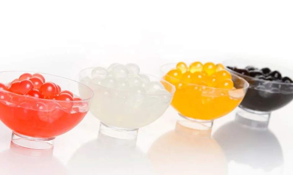 Shoufukuyaki hot selling Orange bursting popping boba Taiwan bubble milk tea ingredients