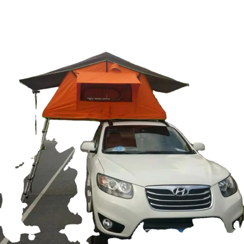 Waterproof Durable Car Roof Top Tent Easy Setup Canvas Fabric with Straight Bracing for Camping and Overlanding