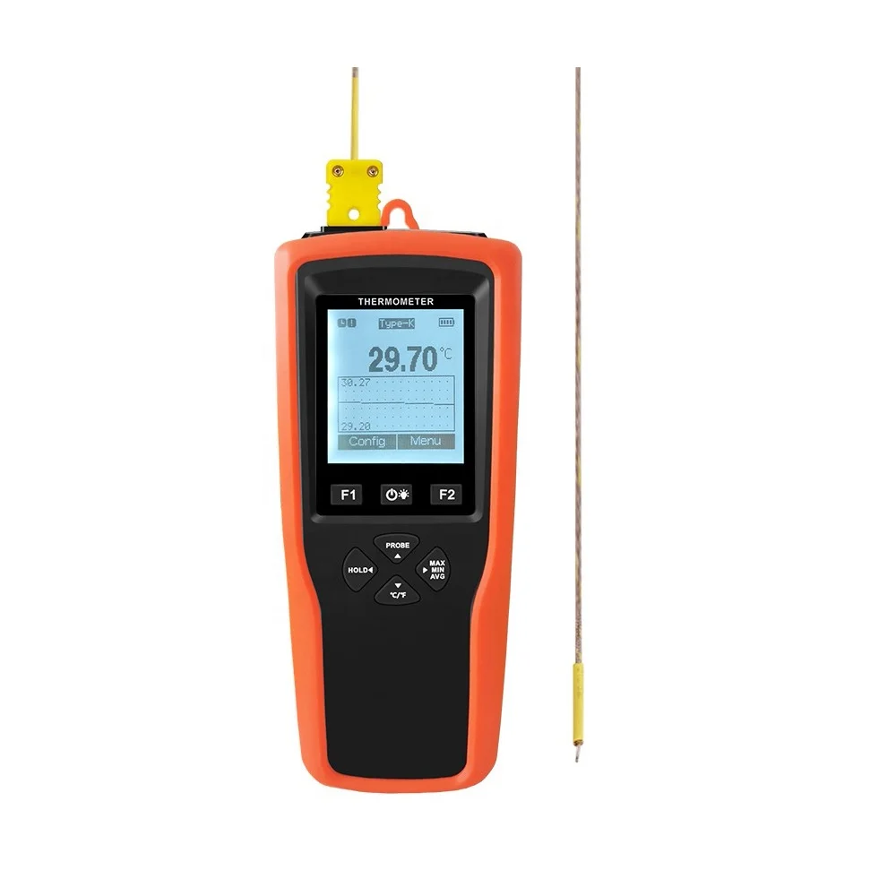 ROKTOOLS  High Accuracy Thermocouple Thermometer Support K T and J -200~1370 degree Multi-point calibration