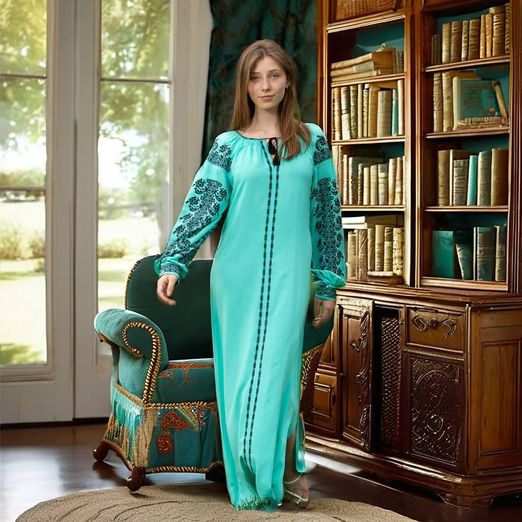 Traditional Ukraine Women Relax Fit Short Boho Embroidered Casual Tops Women Blouse Puff Sleeves Ladies Ukrainian Blouses Tops