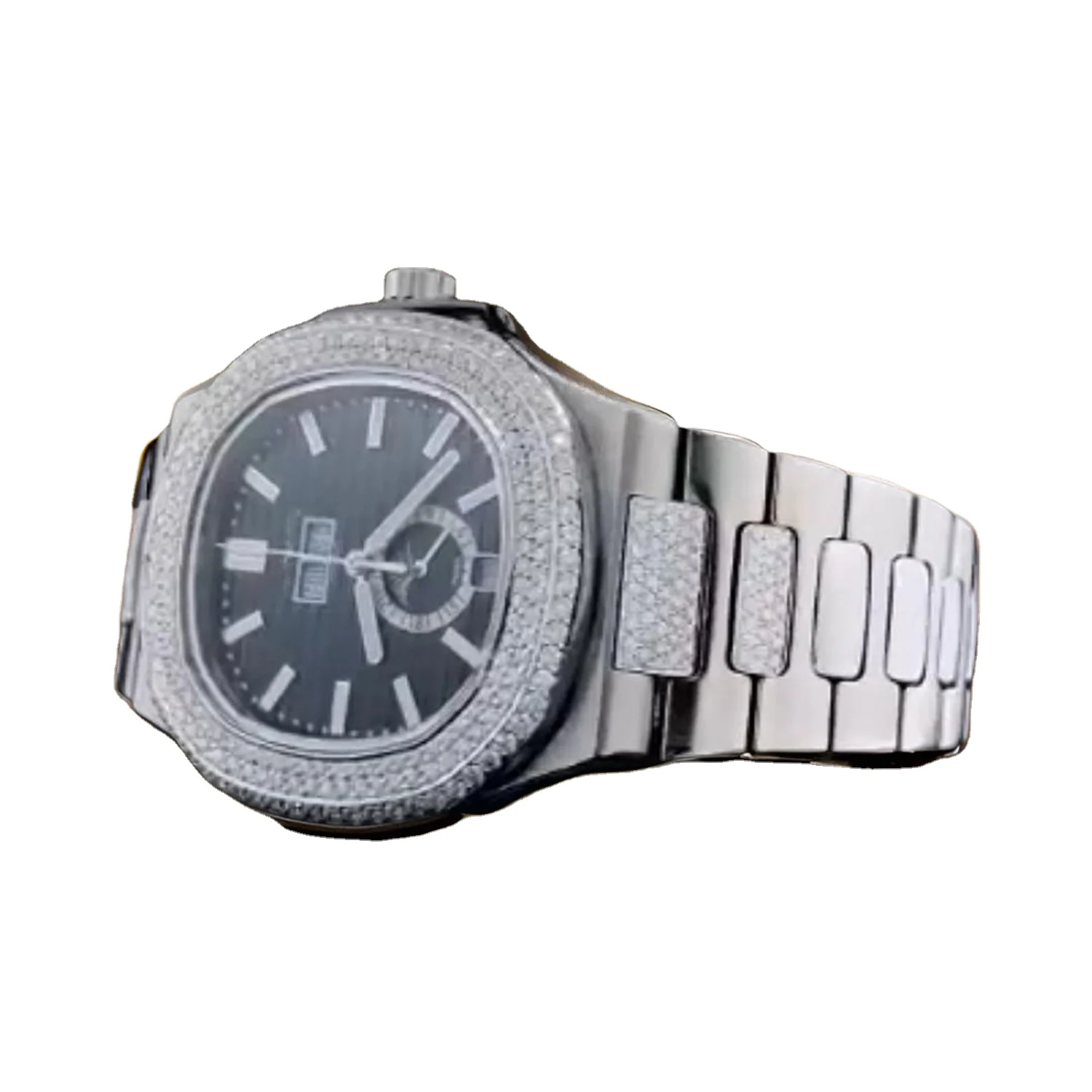 Premium Quality Automatic Quartz Watch for Men round Diamond Dial on Sale at Reasonable Price Manufactured by Diamond Dial Watch