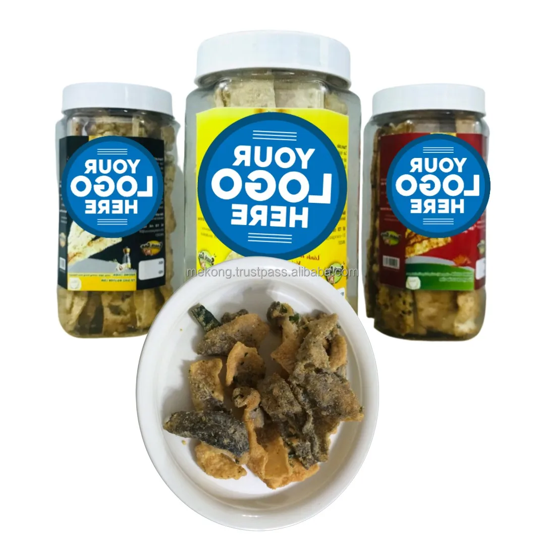 Wholesale Trusted Supplier Spicy Deep Fried Crispy Salted Egg Fish Skin Snack Kids Healthy Snacks With Custom Logo