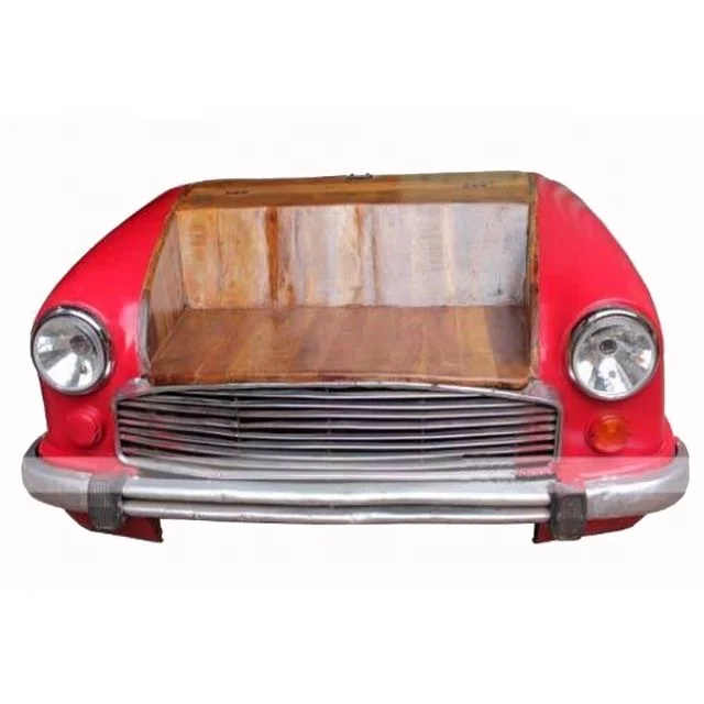 Industrial Automobile reclaimed wood car sofa vintage style car sofa