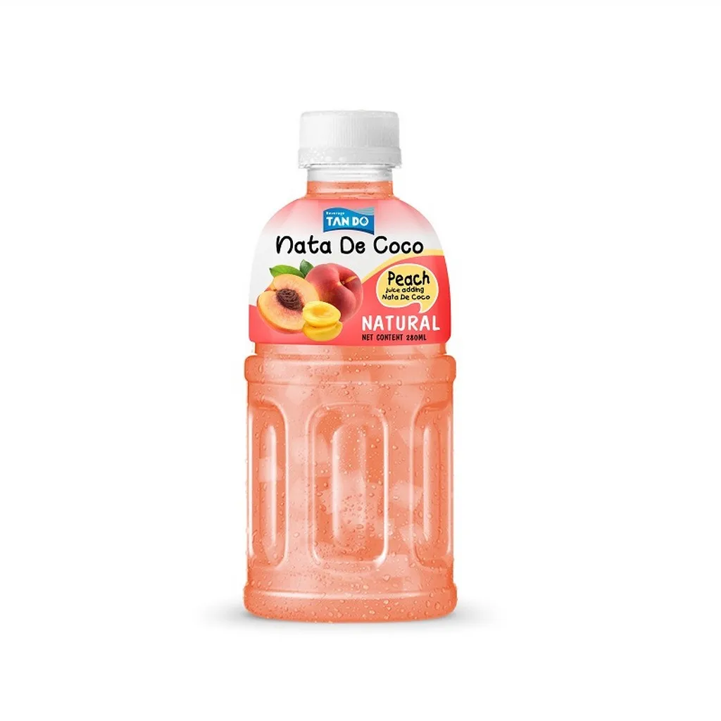 Оптовая продажа фруктовый сок с Nata De Coco бутылка 320 мл кокосовое желе Лучшая цена