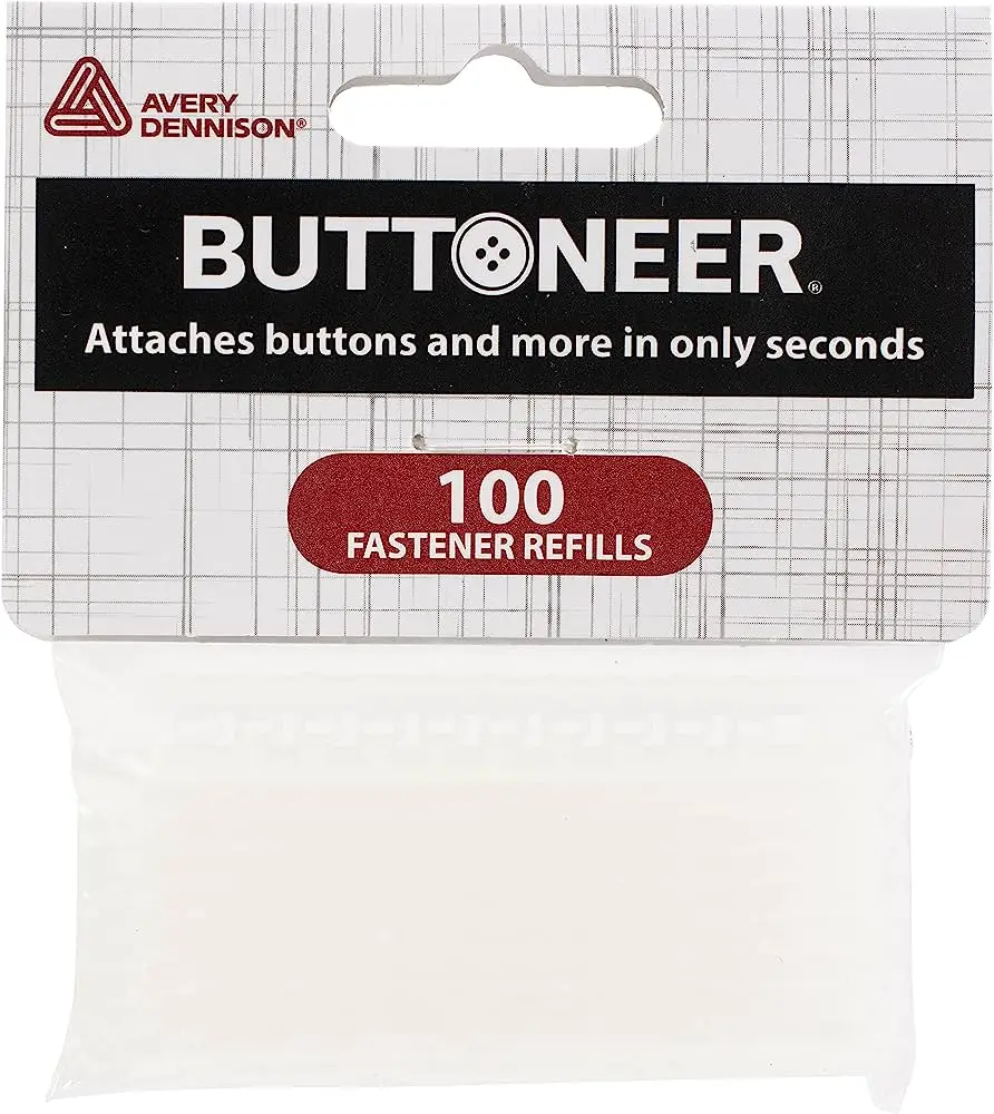 Buttoneer Refils  Attaches Buttons & More in Seconds - No Sewing Necessary & Works on Most Fabrics