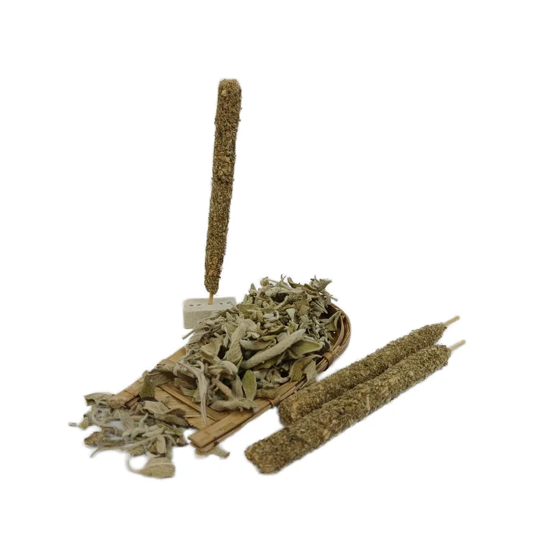 California Abalone Shell Home Aromatherapy Incense Stick Organic White Sage Wood Scented Negativity Healing and Meditation Aid