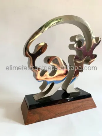 Abstract Biomorphic Metal Sculpture for Office Desktop Decorative Table Statue Home Decor Living Room decor