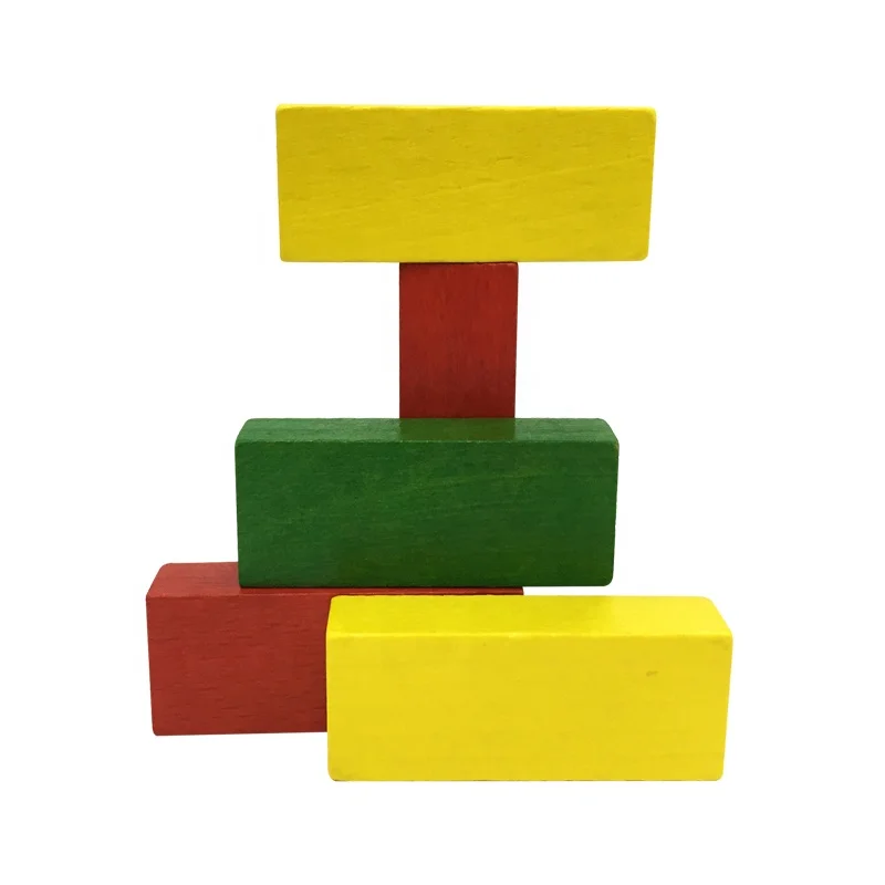 Деревянная гигантская деревянная Штабелируемая игрушка строительный блок плитка