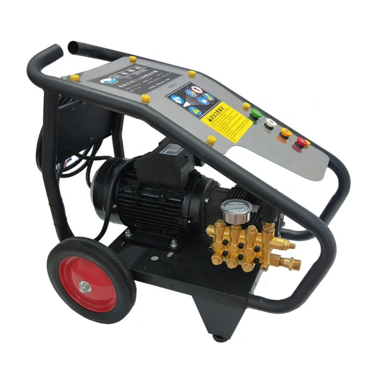Industrial Portable 80Bar 80 110 130 Bar 2000 Psi Electric Induction Motor Single 3 Phase High Pressure Cleaner Car Washer