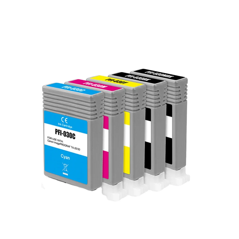 Tatrix PFI030 PFI-030 Premium Wide Format Pigment Ink Cartridges Compatible for Canon ImagePROGRAF TA-20/30