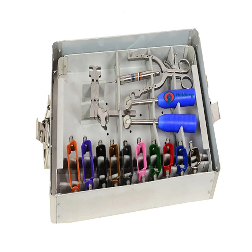 Лучшее качество продольный Ретрактор с 15 лезвиями и стерилизационным лотком