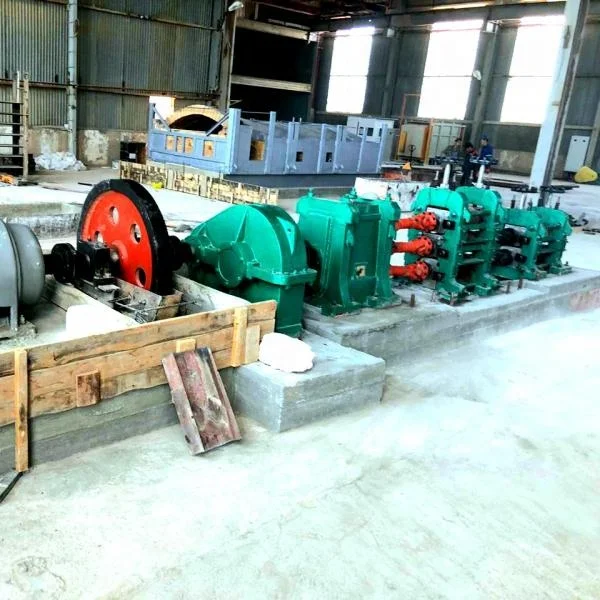 Steel rebars bar iron wire rod re rolling steel small automatic  hot rolling mill  rolls making machine production line