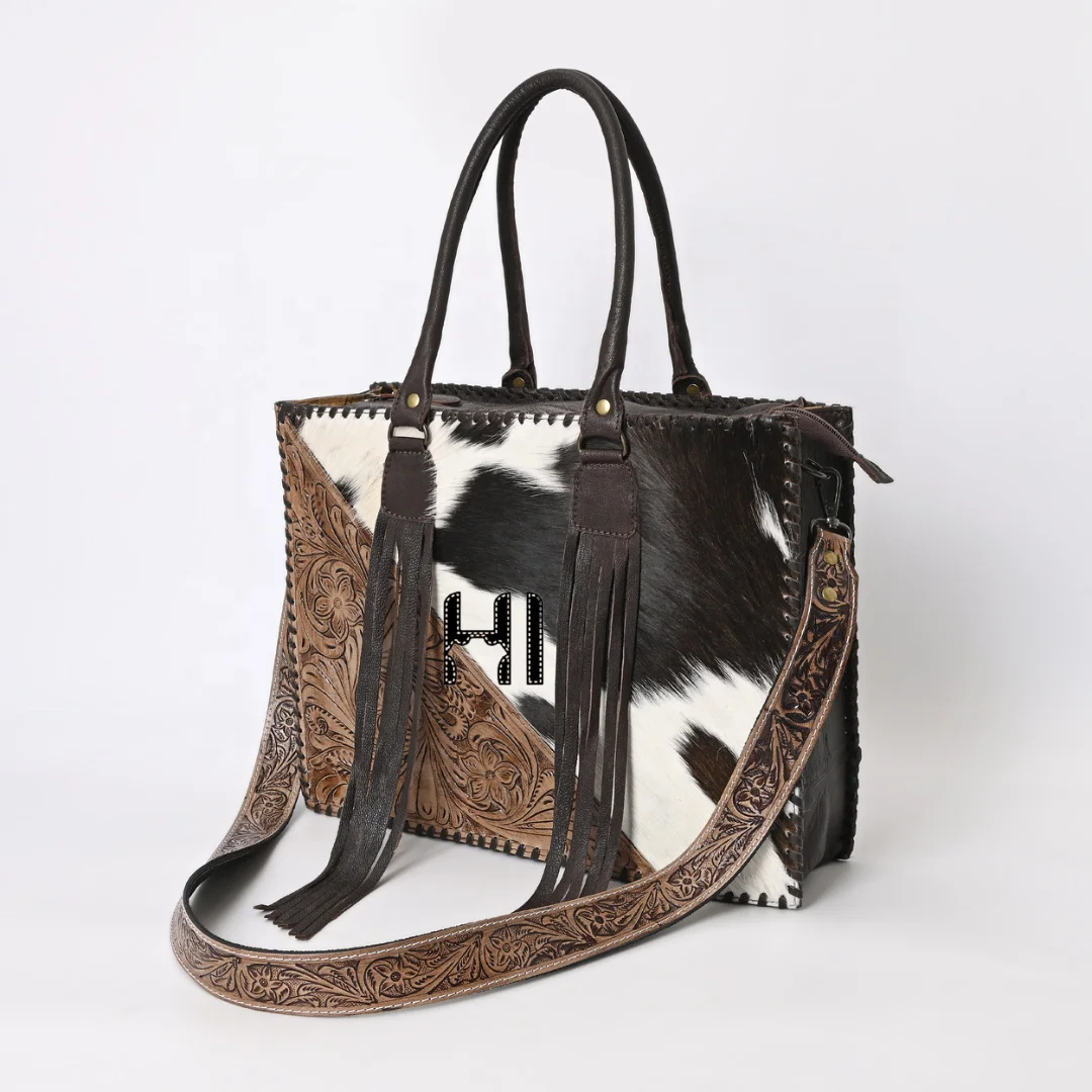 Best Selling Hand Tooled Cowhide Leather Hand Tooled Crossbody Bag for Girlfriend Gifting Use Available at Export