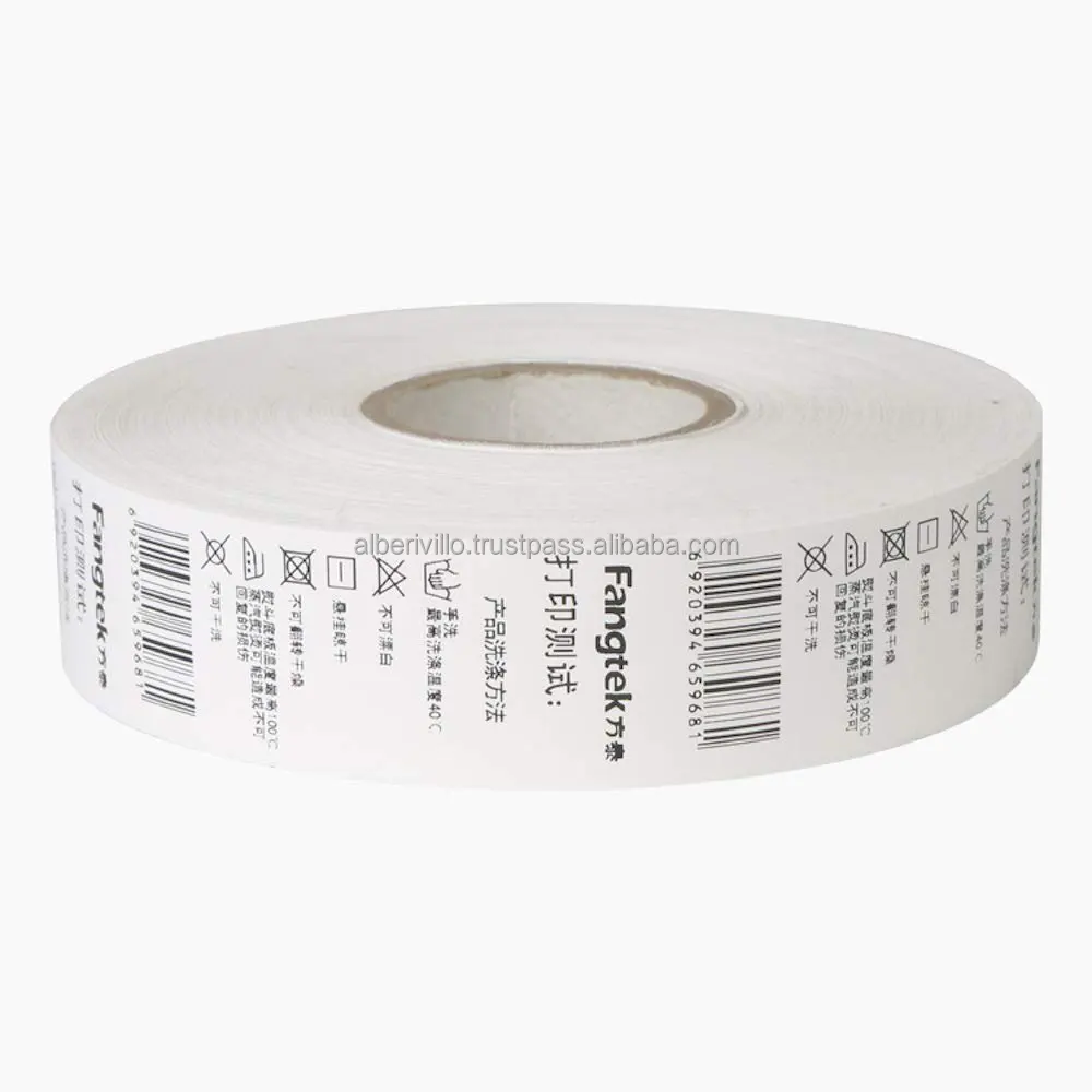 Garment Taffeta Label Content Print Sew in Cloth Label Custom Garment Print Taffeta Label for Clothing from India
