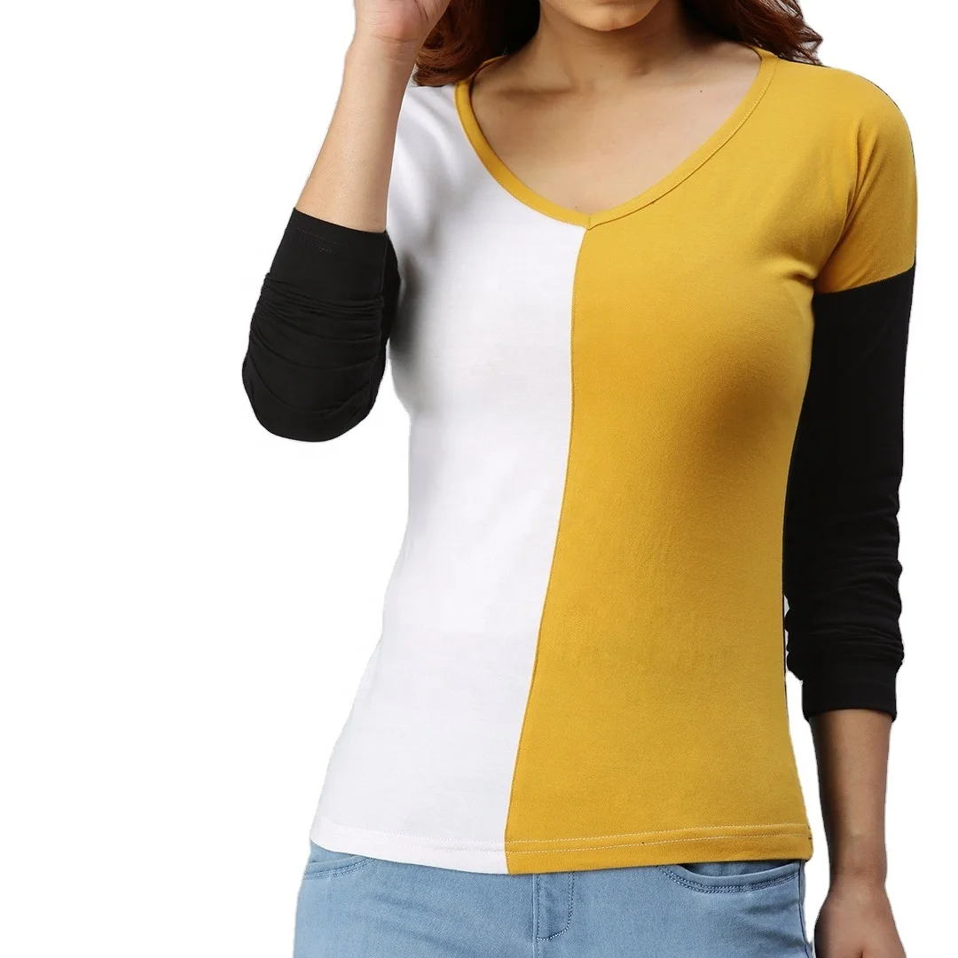 Ladies O-Neck Short Sleeve Casual Printed T-Shirt Fashionable Custom Colors High Quality Cotton XL Size Made in India