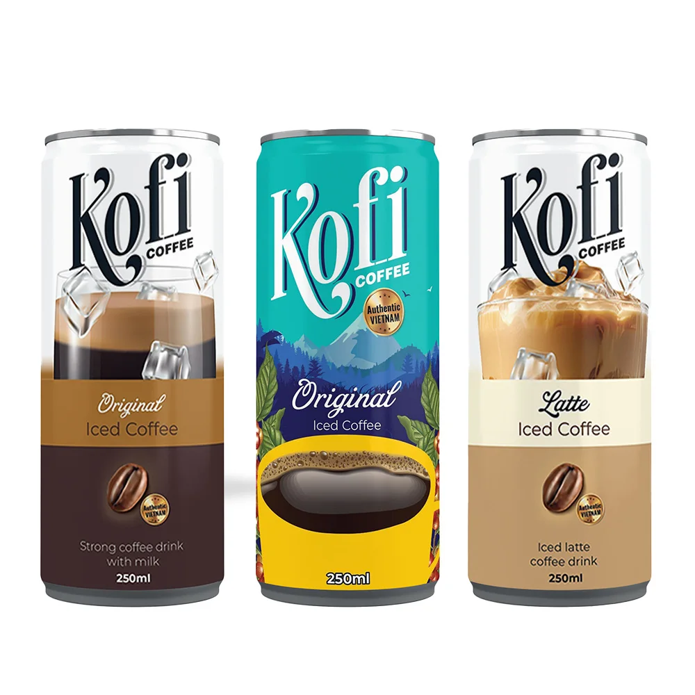Wholesale High Quality Coffee Drink 250ml can Free Sample - Free Design - Support Marketing - from Vietnam