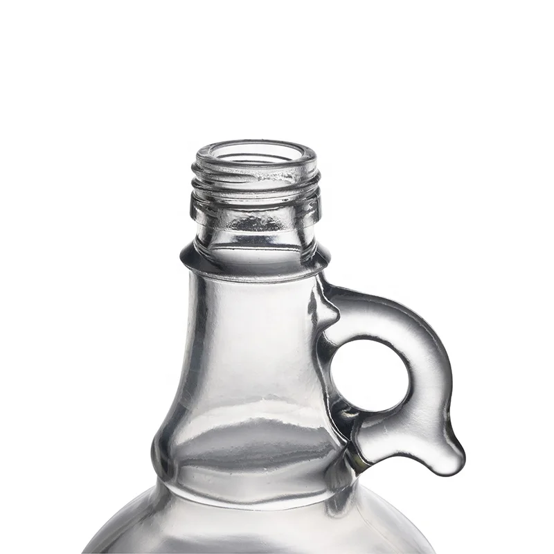 Berlin Packaging 1.8L Transparent Beverage Milk Growler Jug drinking juice 0.5 Gallon glass jug set