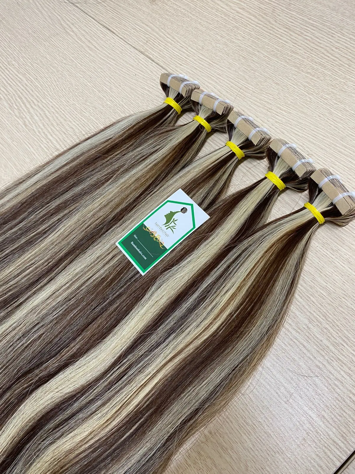 TAPE Human Hair Extention in Bamboohair in VietNam with high quality and full colors