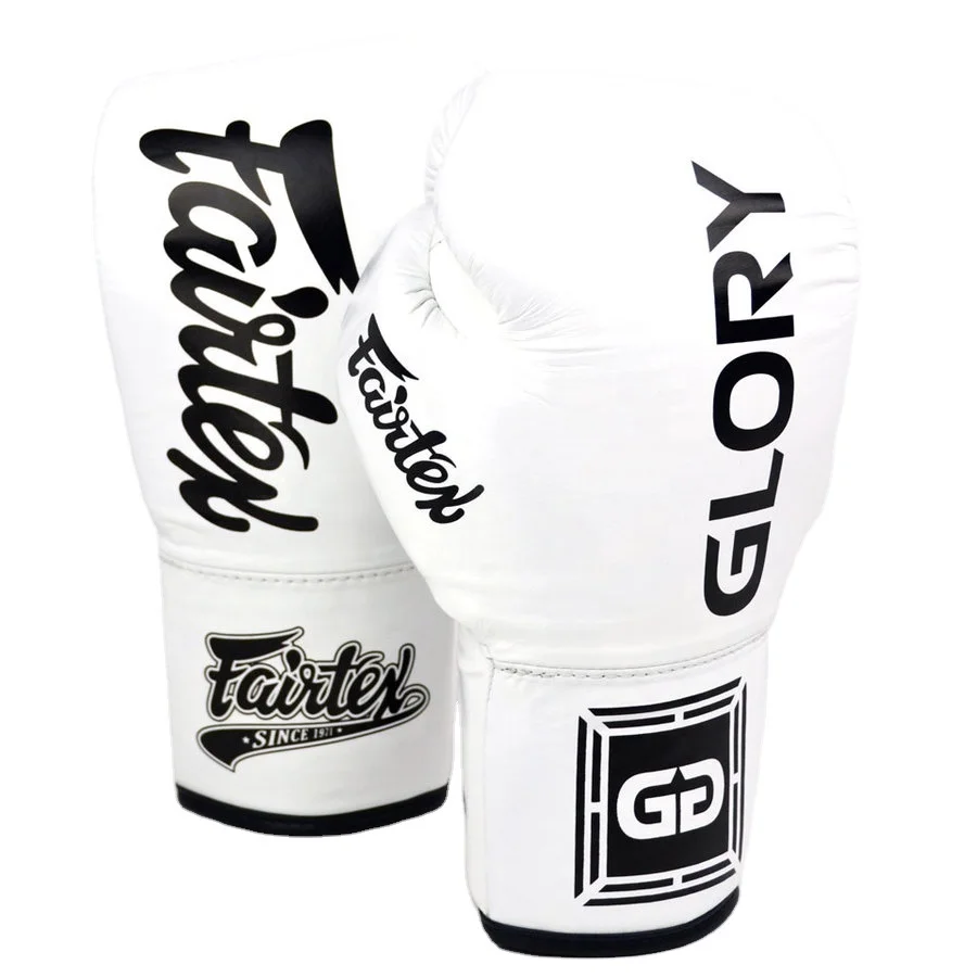 Fairtex Glory Muay Thai Boxing Gloves Custom Logo & Designs Good Quality Boxing Gloves Made With Genuine Leather Lace-Up Gloves