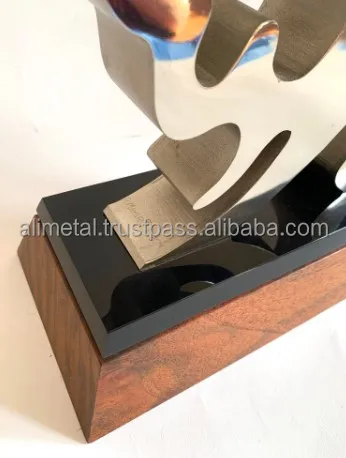 Abstract Biomorphic Metal Sculpture for Office Desktop Decorative Table Statue Home Decor Living Room decor