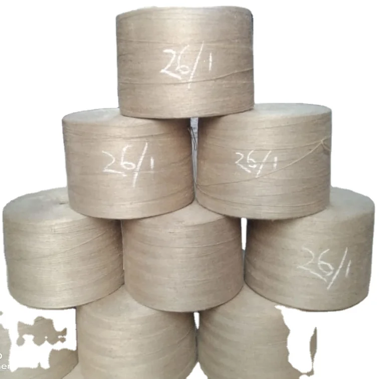High Quality 100% Jute Yarn 26LBS/1PLY from Bangladesh