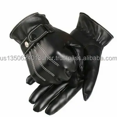 HAND-MADE Fashion leather Gloves Men women  Luxurious Gloves soft cowhide  Leather Winter Super Driving Glove