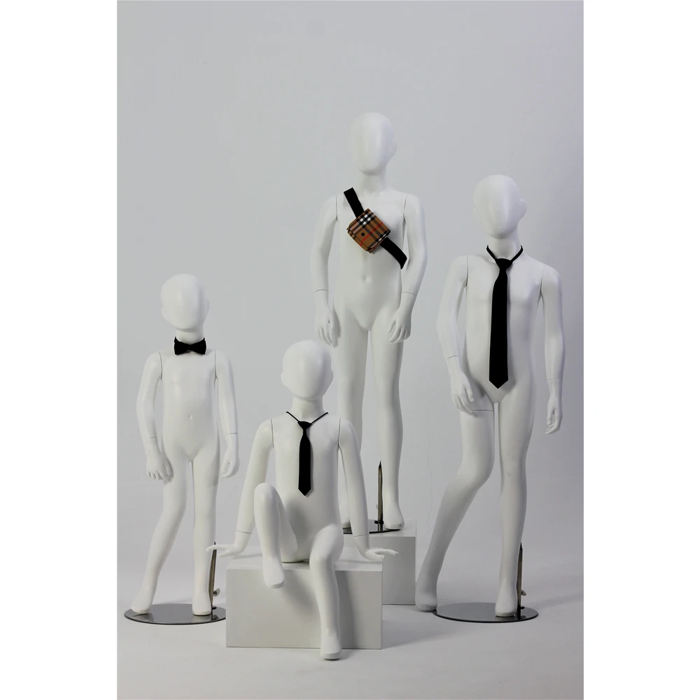 Cheap Child Display Clothes Mannequin White Boy Model Full Body Kids fiberglass Child Mannequin for Clothing