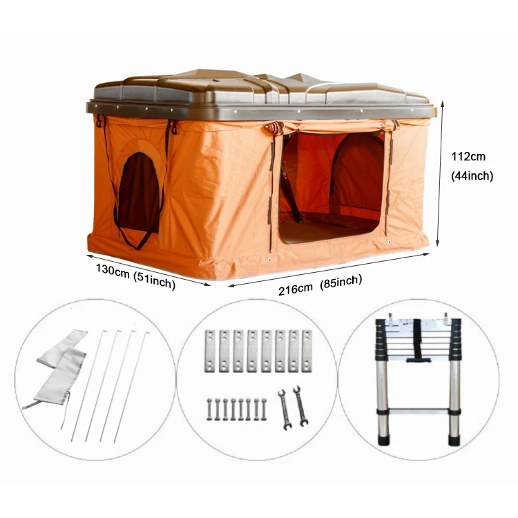 Goedkope auto daktent china with ladder Buitenshuis Camping daktent te koop