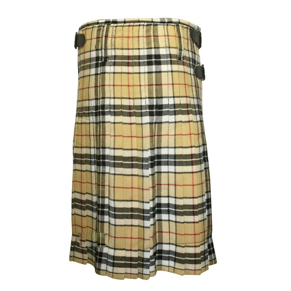 Wholesale Royal Stewart Tartan Kilt High Quality 8 Yards Scottish Highland Kilt Men Wool Professional Musical Instruments