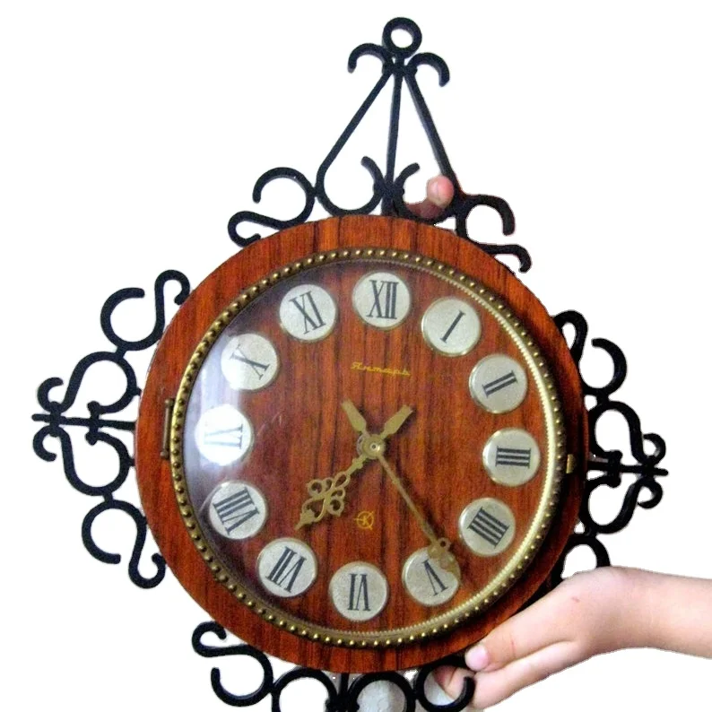Classical Wall Clock Best Design Metal In Iron Frame Top Quality Handmade Fancy Wall Hanging Clock
